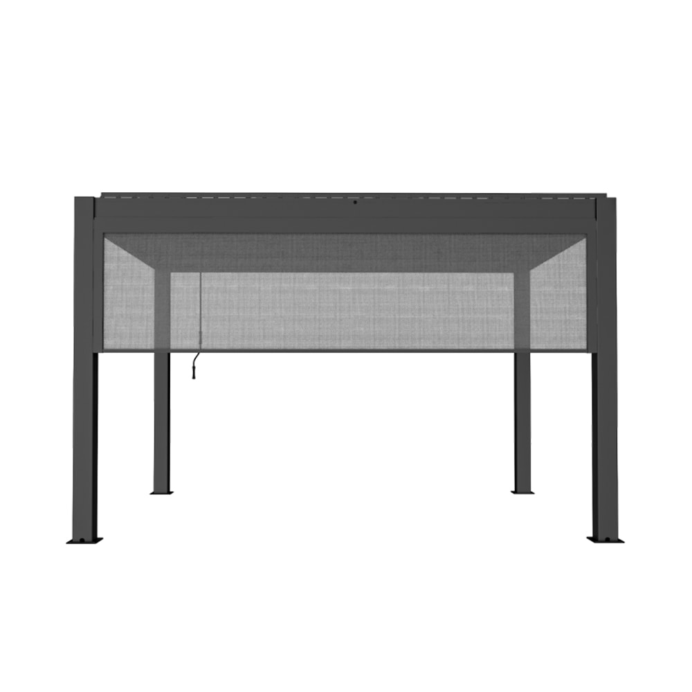 pergola Curtain，Outdoor Windproof Roller Blind, Pergola & Patio Multi-Function Sunshade Curtain_voghion.com